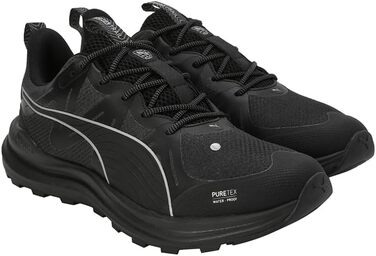 Кросівки для бігу PUMA Reflect Lite Trail PTX, унісекс, 37.5 EU, чорний/срібний/темно-сірий