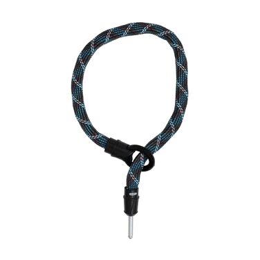 Замок-ланцюг для велосипеда ABUS IvyTex Adaptor Chain 6KS, 6 мм, 85 см, вологостійкий чохол, сірий (Crossing Grey)