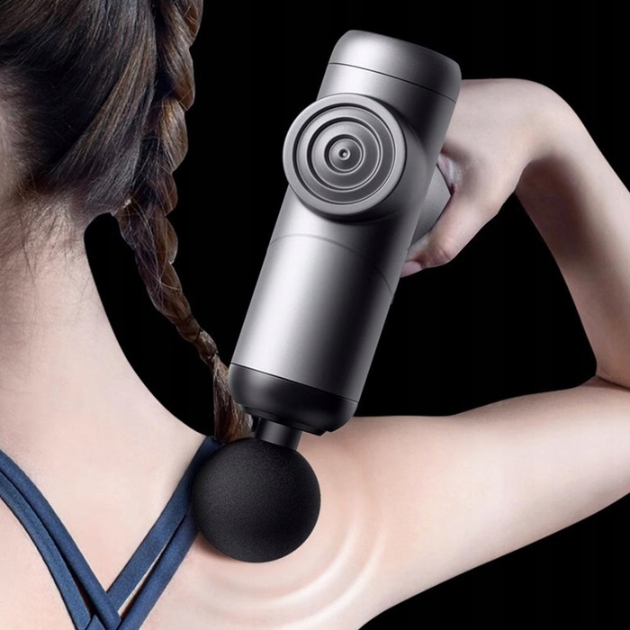Перкусійний масажер Massage Gun — потужний пістолет для масажу спини, тіла, шиї та стоп