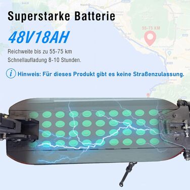 Електросамокат JOYOR з допуском на дороги, запас ходу 55–100 км, 48V 18/26Ah акумулятор, потужність 500W, 10-дюймові позашляхові колеса, передня і задня амортизація, складаний оффроуд самокат