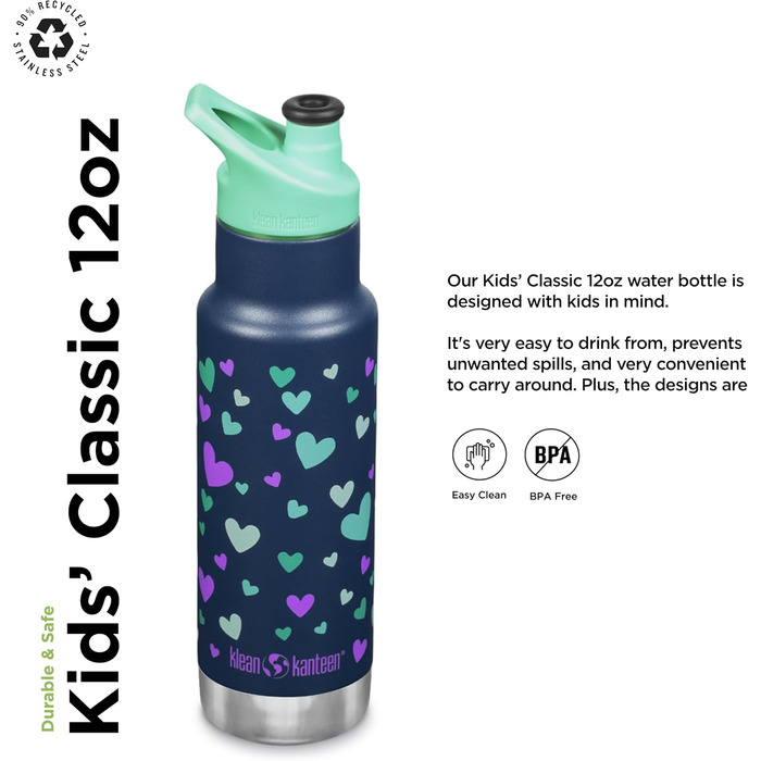 Пляшка Klean Kanteen Classic для дорослих, унісекс, сталева