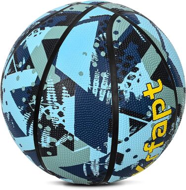 Баскетбольний м'яч Krfapt для дітей розміру 5 та 3 - м'який міні-м'яч з неслизькою поверхнею, ідеальний для школи та тренувань (на вулиці/в приміщенні) 3 шт. блакитного кольору