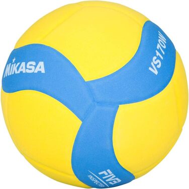 Дитячий волейбольний м'яч Mikasa VS170W FIVB, унісекс, жовтий, розмір 5