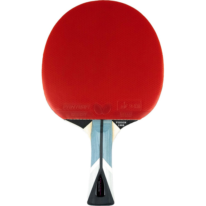 Настільний тенісний ракетка Butterfly Timo Boll Vision 1000, ITTF, для професіоналів, паназіатська накладка, конкавна ручка