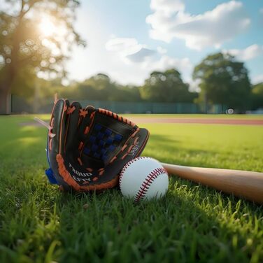 Рукавичка для бейсболу Urby для лівшів, дитяча та юнацька, 11.5 дюймів (7-11 років), чорно-синя