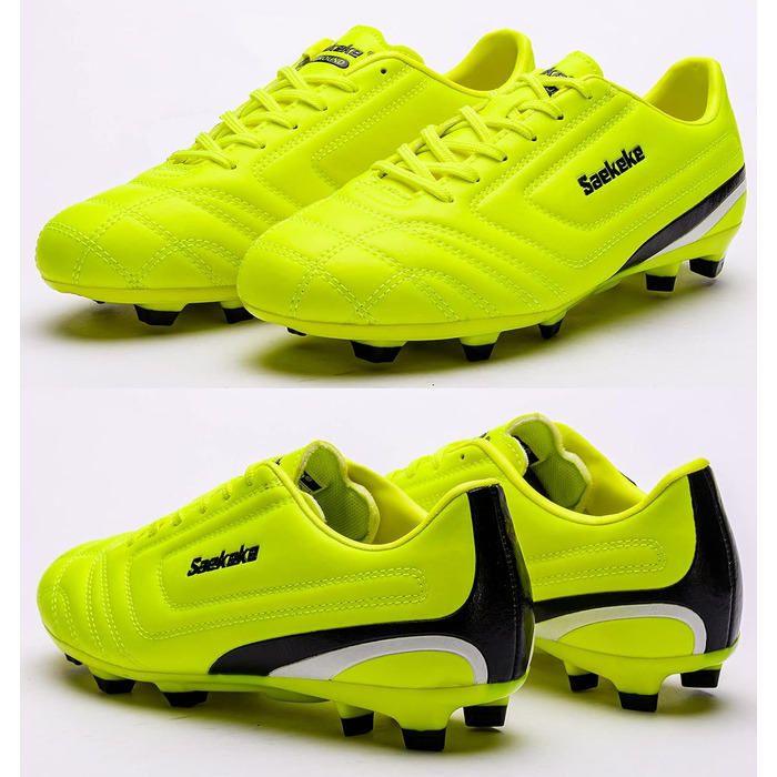 Дитячі футбольні бутси FG для хлопчиків та дівчаток, розмір 31 EU, S2116, лимонно-жовтий колір