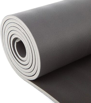Йога-мат Bodhi ECO PRO DIAMOND 185x60 см, натуральний каучук, ультра-грип, екологічний, для йоги, пілатесу та фітнесу, сірий