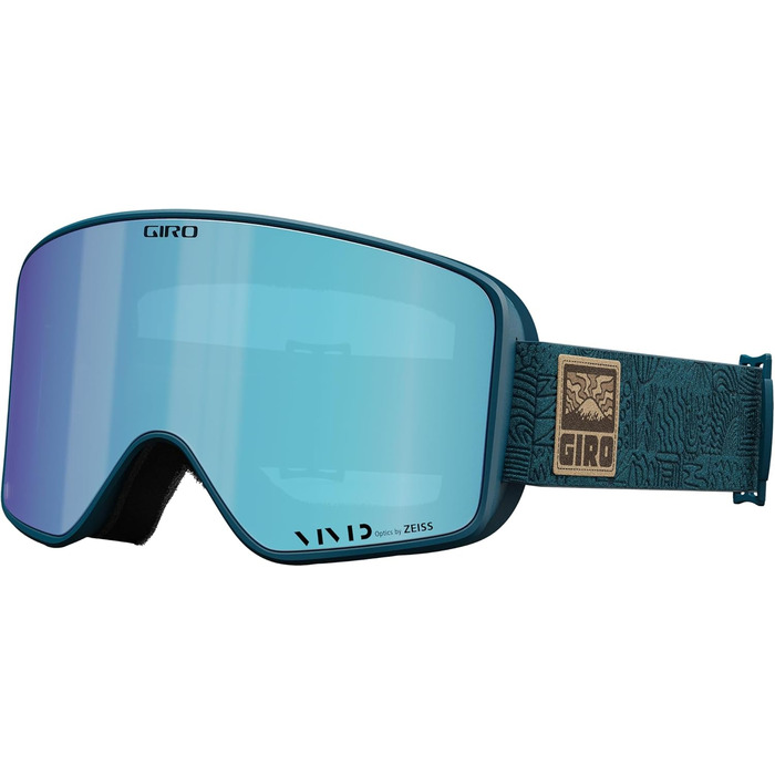 Унісекс лижна маска Giro Method, універсальний розмір, синя Harbor Blue, Adventure Grid
