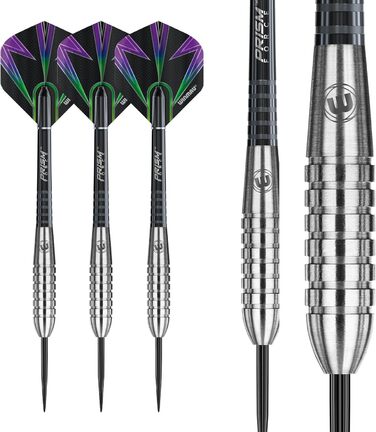 Дротики Winmau Foxfire Profi Wolfram Steeltip з комплектом оперень і стрижнів