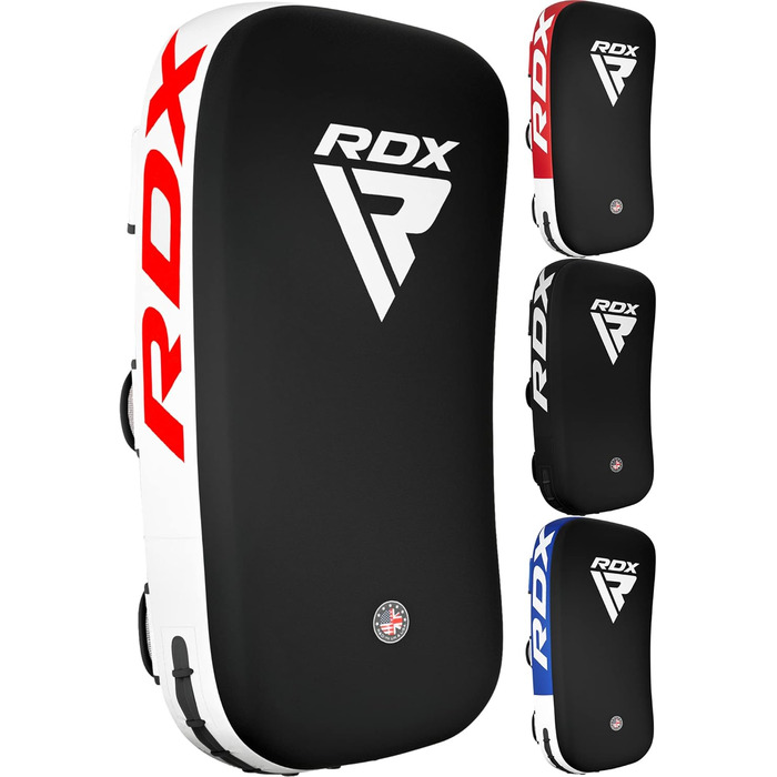 RDX ударна подушка для бойових мистецтв, вигнута подушка для ударів ногами та руками, тренування з кікбоксингу, муай-тай, з екошкіри Maya Hide, для боксу, ММА, 1 шт.