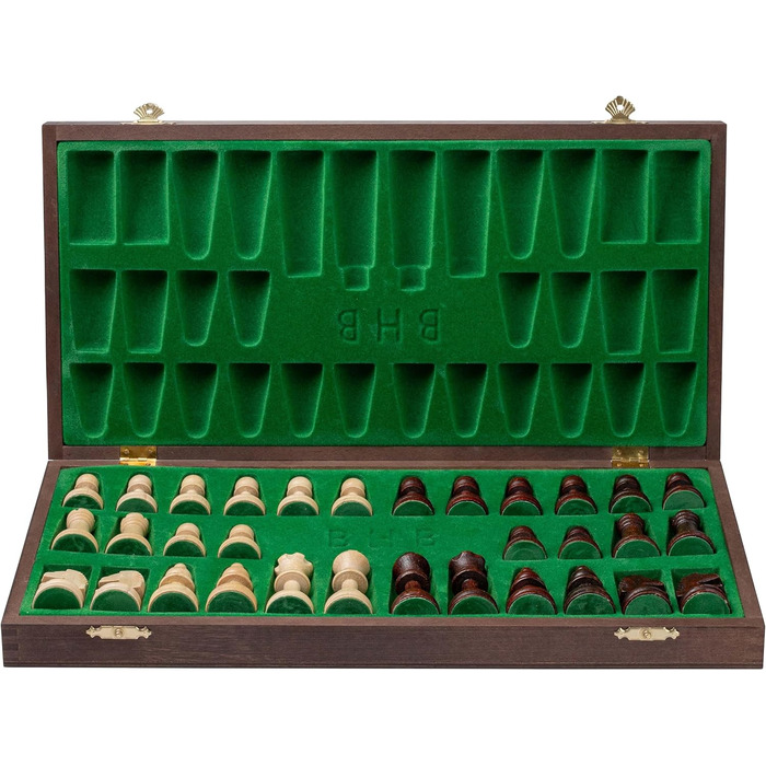 Набір шаховий турнірний Großartig NO.6 | Master Of Chess | Шахове поле 54x54 см з горіха та ясену | Набір шахів Staunton з дерева, преміум-якість