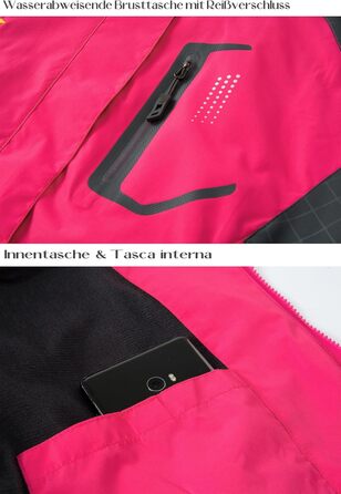 Жіноча водонепроникна куртка-дощовик Softshell для прогулянок та походів з капюшоном, рожева, розмір XL