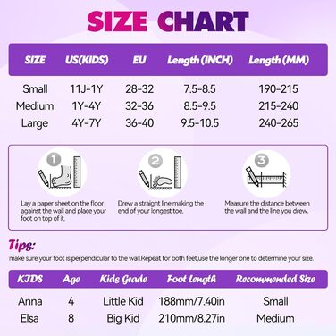 Дитячі ролики LOKJIJI для хлопчиків та дівчаток, регульовані, 4 розміри, фіолетово-білі та чорно-білі (M, чорний & фіолетовий)