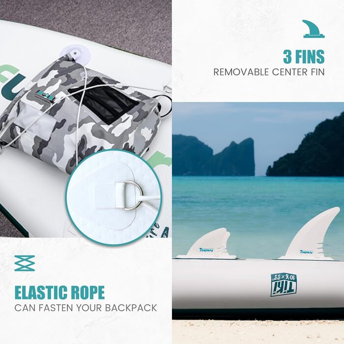 Надувний SUP-борд FunWater 10' & 11' з аксесуарами. Підходить для всіх рівнів майстерності.