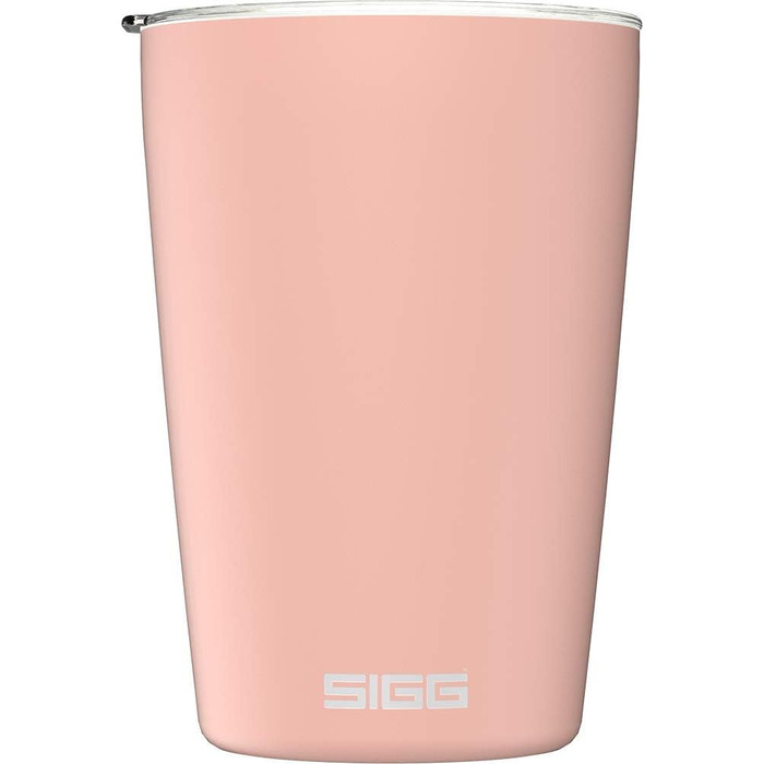 Термочашка SIGG Neso Pure Ceram 0,3 л, керамічне покриття, рожевий, з Tritan-кришкою, легка, BPA-free, нержавіюча сталь, для кави, підходить для миття в посудомийній машині
