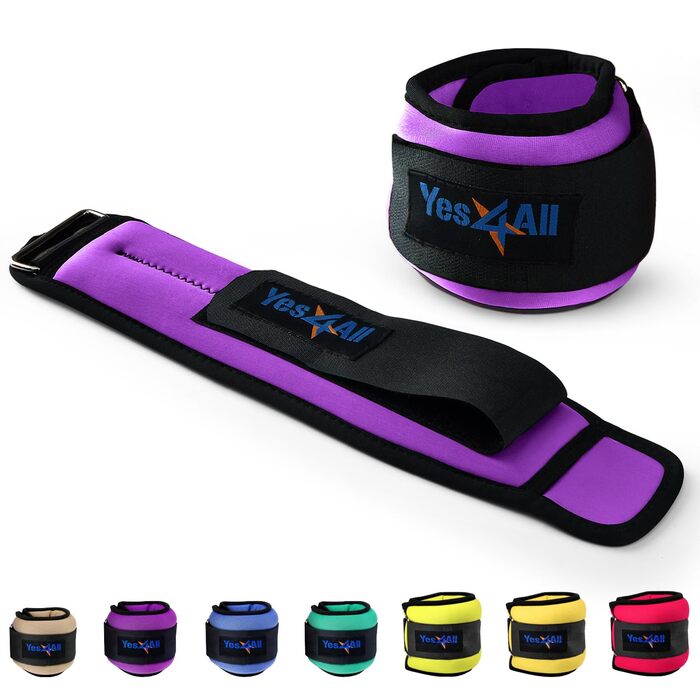 Набір манжет для ваги з неопрену Yes4All (0.9-4.5 кг) - унісекс для ходьби, калістеніки та ваги