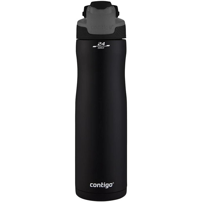 Термос-бутилка Contigo Autoseal Chill Matte Black, 720 мл, нержавіюча сталь, ізоляція до 28 годин, герметична, BPA-free