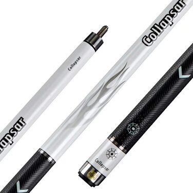 Більярдний кий COLLAPSAR R Serie 147 см, 2-секційний, з ручкою з PU, кленова деревина, білий, 19.5OZ