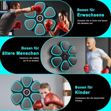 Електронна боксерська машина для дому та фітнес-залу: інтелектуальний тренажер з музикою та рукавичками