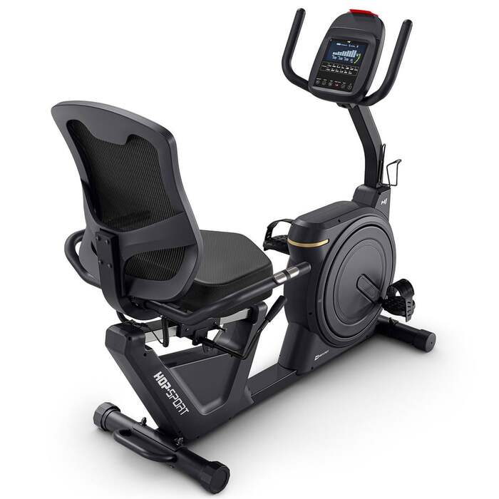 Горизонтальний велотренажер Hop-Sport HS-5000L Ranker чорно-золотистий