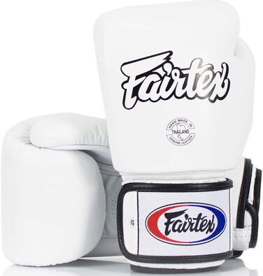 Боксерські рукавички Fairtex BGV-1 16oz, білі, для боксу, MMA, Муай Тай