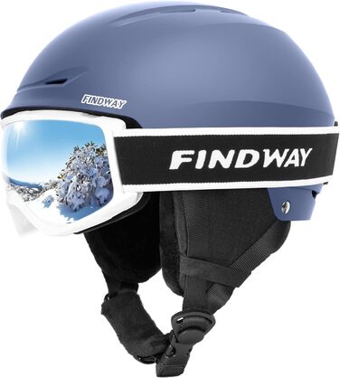 Комплект для сноуборду та лиж Findway: штани та білизна для жінок та чоловіків (L, небесно-блакитний)
