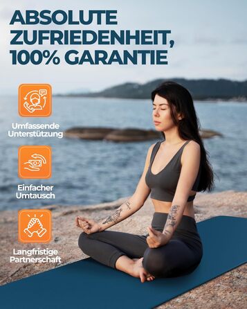 Йога-мат Fitleap Pro з екологічного TPE, нековзкий, гіпоалергенний, без шкідливих речовин, для фітнесу, пілатесу та гімнастики