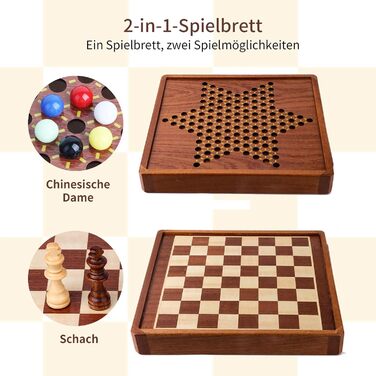 Магнітна дошка Creechwa 29x29 см: дерев'яна шахівниця та дошка для шашок, іграшка для дітей та дорослих