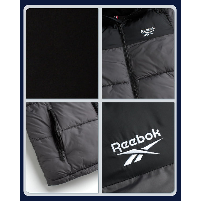 Куртка чоловіча Reebok Rbk Heavy Puffr V2, утеплювач – штучний пух, колір оливковий/листя, розмір S
