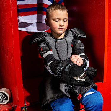 Ківш для хокею Franklin Sports Ice Hockey - Розмір 10' для юніорів - Система фіксації великого пальця - Гнучкий манжет для повного обсягу рухів - Ідеально для дітей