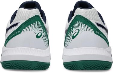 Тенісні кросівки ASICS Dedicate 8 Clay Mann Blau Weiß (42.5 EU, Широкий, Білий Midnight)