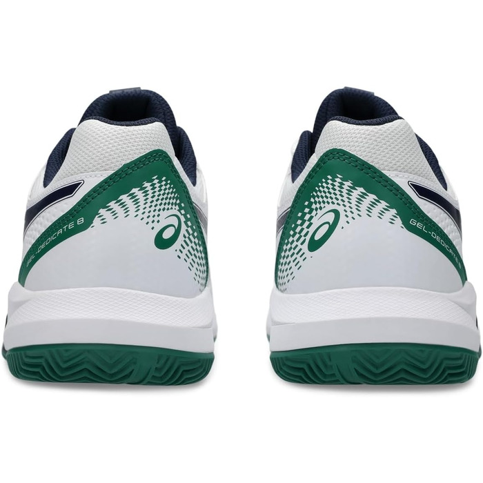 Тенісні кросівки ASICS Dedicate 8 Clay Mann Blau Weiß (42.5 EU, Широкий, Білий Midnight)