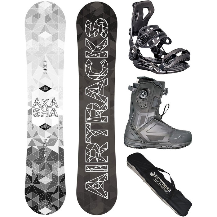 Сноуборд Airtracks Akasha Wide Hybrid Rocker 152/157/159/162 см + Кріплення Master + Ботинки + Сумка для сноуборду
