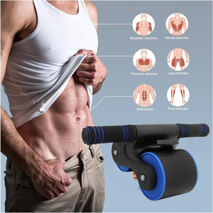 Ролер для пресу DROMEDARY з підставкою для телефону та пружиною для повернення, тренажер для пресу та фітнесу