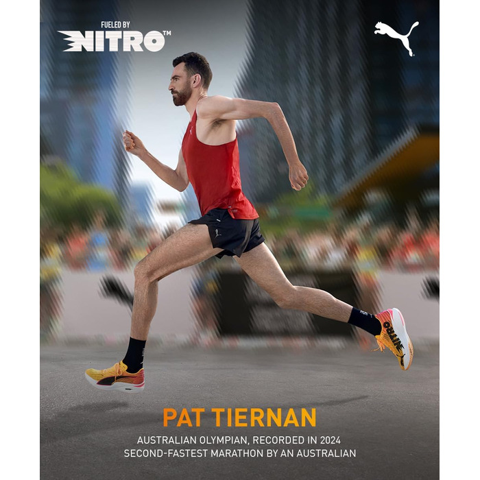 Кросівки Puma Electrify Nitro 2 Run 75 для бігу по місту, 45 EU, Puma Black Light Mint Puma Gold