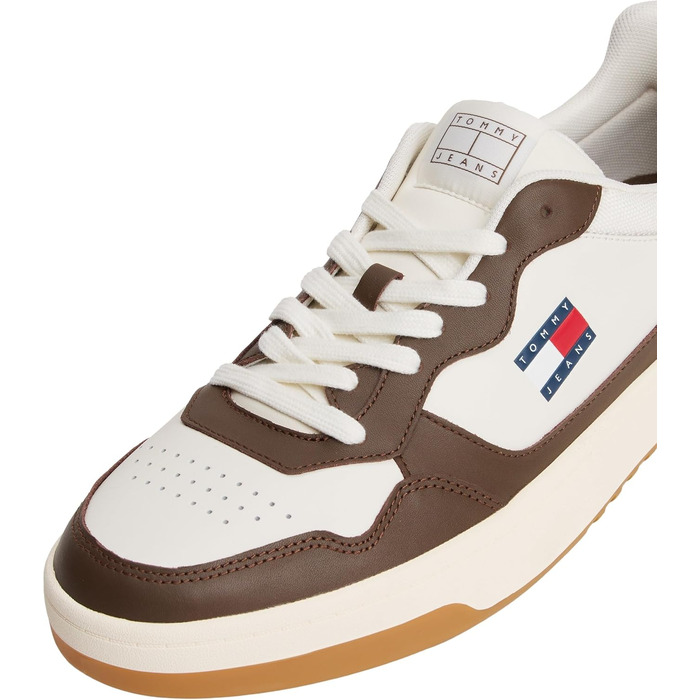 Чоловічі шкіряні кросівки Tommy Jeans TJM Cupsole ESS Em0em01443, білий, 41 EU