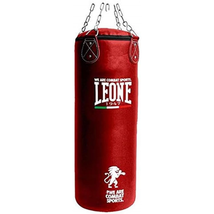 Боксерський мішок LEONE 1947 AT840, 20 кг, чорний/червоний, для дорослих, універсальний