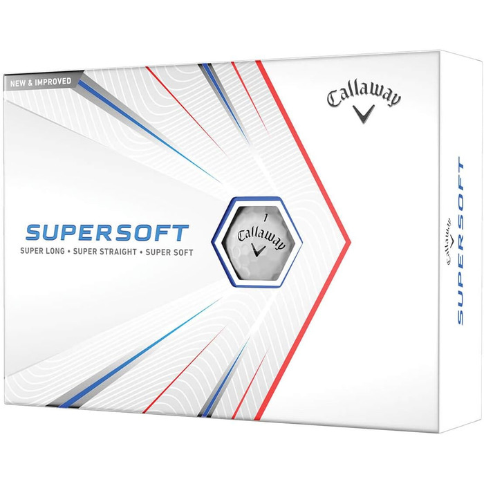 Гольф-м'ячі Callaway Supersoft 12 шт – м'які, довговічні, для ідеальної гри