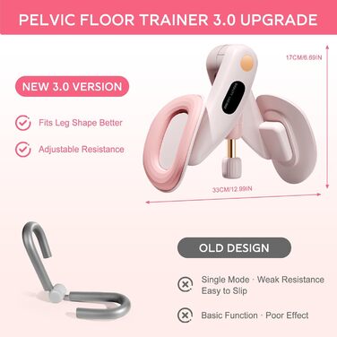 Тренер для впрас для тазового дна для жінок, обладнання для тренування тазового дна, тренажер для тазового дна, безпечне обертання на 360°, плавне регулювання ваги 7-16 кг, обладнання для фітнесу вдома, зелений без лічильника (рожевий без лічильника)
