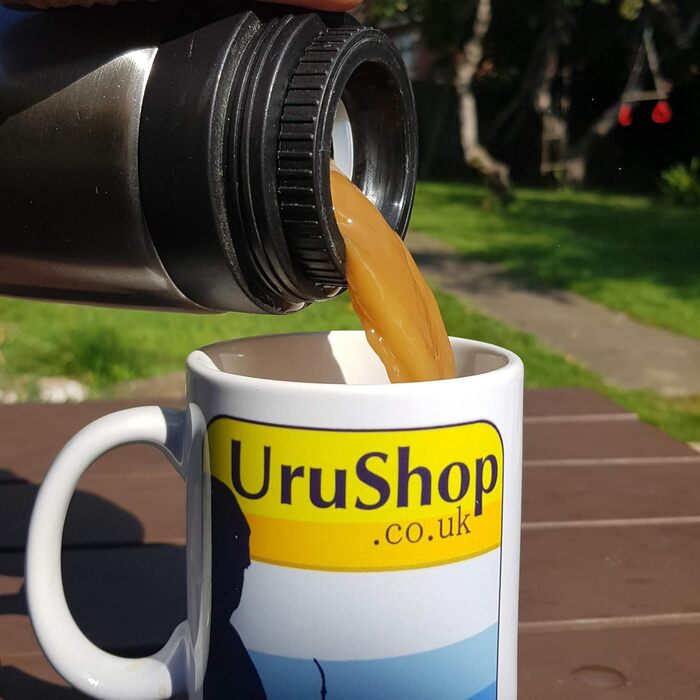 Термос Gaucho Bruno Yerba Mate, 1 л, з ручкою і точним носиком, нержавіюча сталь, для гарячих і холодних напоїв