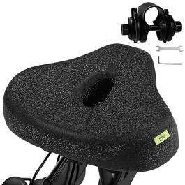 Зручний велосипедний сідло Oversize для чоловіків та жінок, 24 см, Memory Foam, вологостійке, для Peloton, фітнесу, електровелосипедів та міських велосипедів