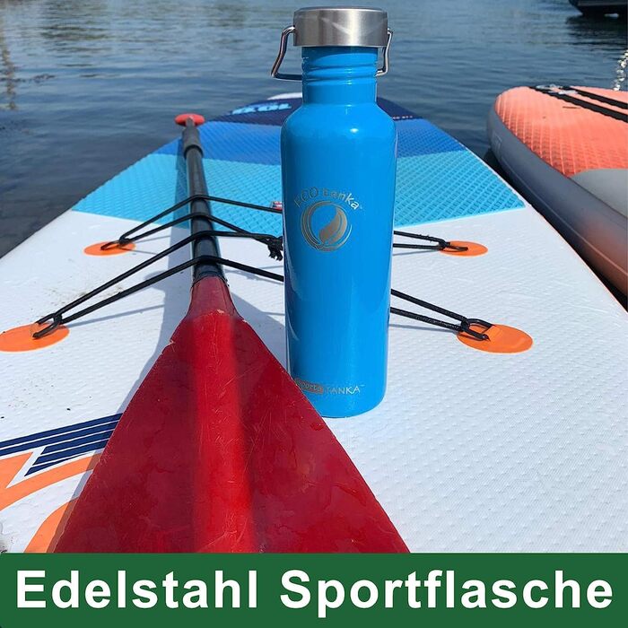 Пляшка для води ECOtanka sportsTANKA 0,8 л нержавійка, герметична, BPA-free, для спорту, фітнесу, туризму