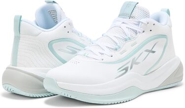 Кросівки для баскетболу Skechers League Sneaker (39.5 EU, Білий/Світло-блакитний)