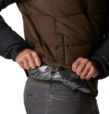 Куртка Columbia Pike Lake Hooded чоловіча, оливково-чорна, XL - тепла степлена куртка з капюшоном