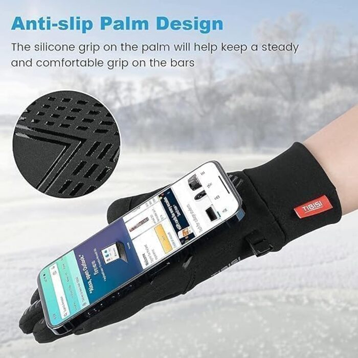 Терморукавички чоловічі та жіночі: для їзди на велосипеді, спорту, походів, катання на лижах, мотоциклів. Рукавички-грілки, підкладки. Чорний колір, розмір L (ST01)