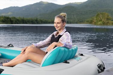 Надувний човен Bestway Hydro Force Adventure Elite X4 для 4 осіб, 315x165x41.5 см, з веслами та насосом