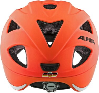 ALPINA XIMO L.E. Дитячий велосипедний шолом з LED, легкий, ударостійкий, червоний матовий, 45-49 см