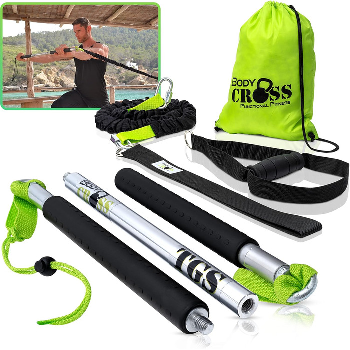 BodyCROSS Premium Rip Trainer – тренажер Rip Trainer преміум-класу, до 24 кг навантаження, студійна якість, Made in Germany