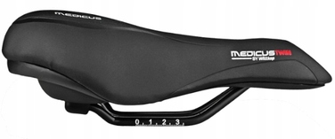 Велосипедне сідло Wittkop Medicus Twin 2.0 гелеве, чорне, 250x180 мм, жіноче
