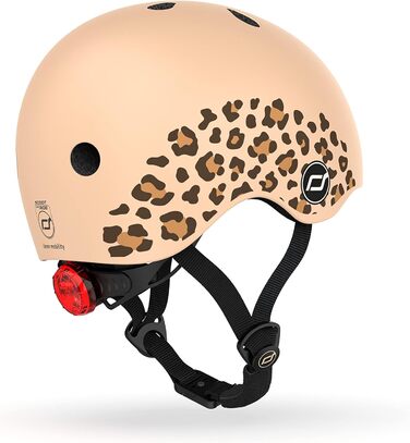 Дитячий шолом Scoot & Ride Leopard XXS-S (45-51 см), леопардовий принт, унісекс